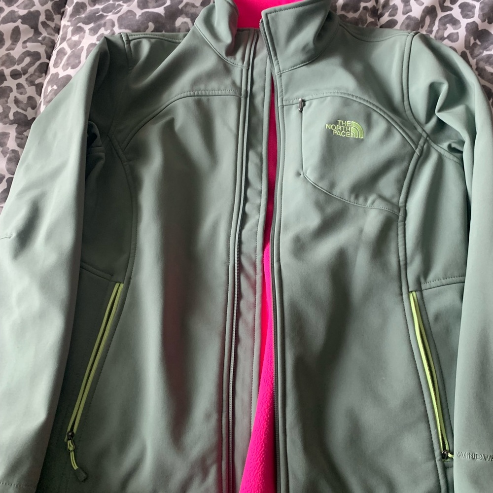 Green north face